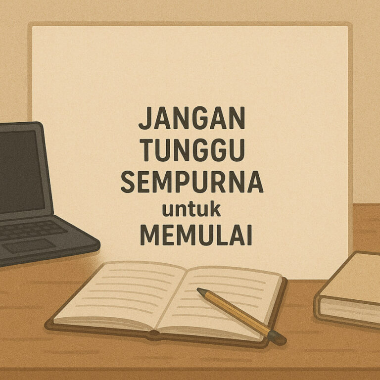 Jangan Tunggu Sempurna Untuk Memulai